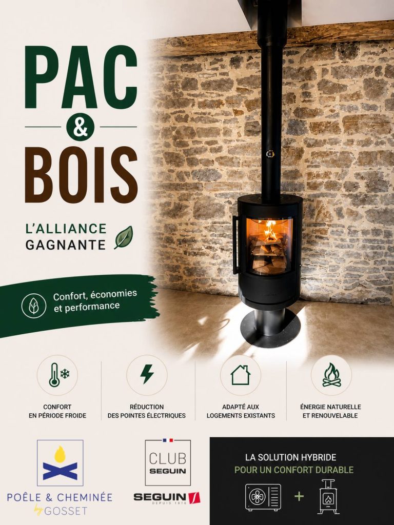 PAC et chauffage au bois : une solution hybride adaptée à votre habitat