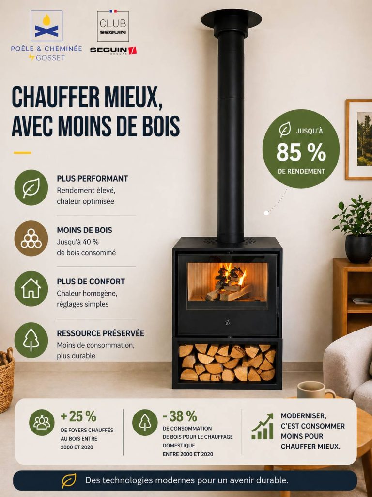 Chauffer plus efficacement avec moins de bois