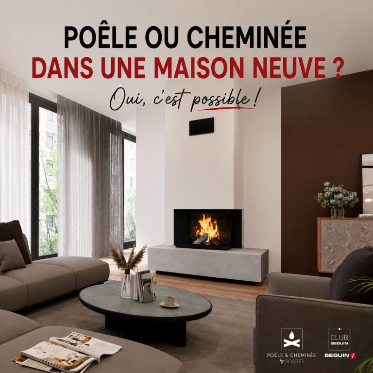 Peut-on installer un poêle ou une cheminée dans une maison neuve ?